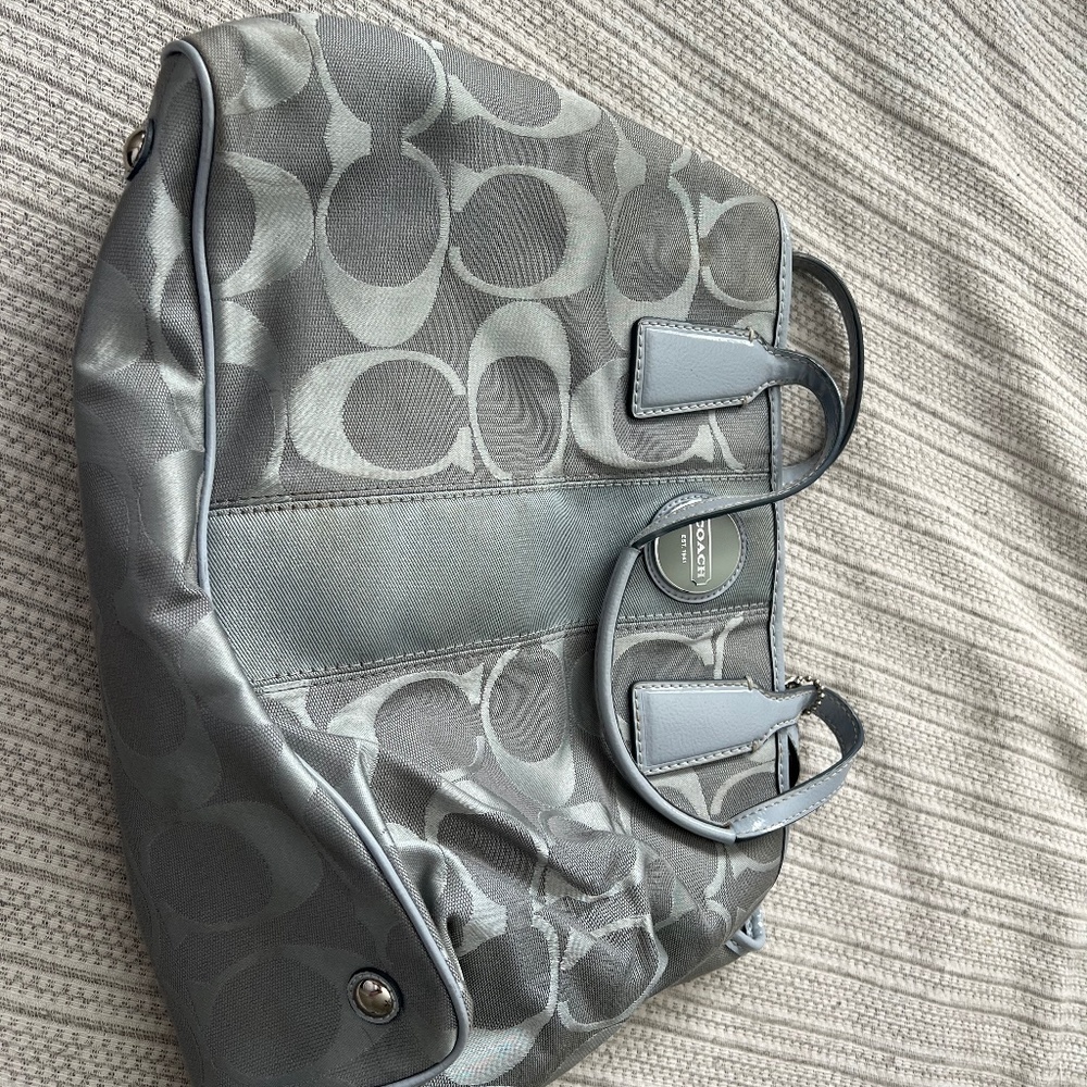 Grey Coach bag